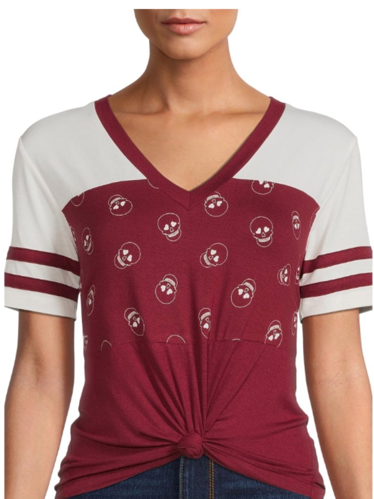 New No Boundaries Juniors Skull Top - Xl